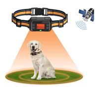 Clôture Anti Fugue sans Fil GPS Collier pour Chien en Extérieur | Amélioré IPX7 Étanche Précise Électrique Système Clôture pour Chien, Nouvelle Puce Signal GPS Intelligente, 30-999M Réglable