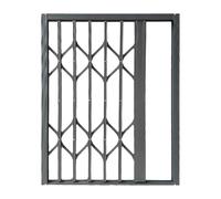 Clôture antivol intérieure pliable en alliage d'aluminium et assortie à des fenêtres à battants coulissantes, clôture de fenêtre de sécurité multi-scènes(70x160cm (28x63in))