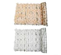 Clôture artificielle en forme de feuilles de cerisier pour jardin et maison, protection de l'intimité, couverture murale extérieure et haie en polyéthylène ()