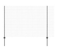 Clôture avec poteau gris en acier revêtement en poudre 1000 x 2,7 x 150 cm kit panneaux de séparation jardin terrasse extérieur durable occultant rigide pour balcon cour piscine