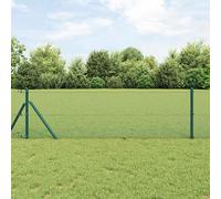 Vidaxl Ensemble De Poteaux De Clôture Ensemble De 2 Vert Métal