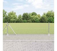 Clôture avec poteaux Acier recouvert de PVC extérieure. Barrière jardin vidaXL v
