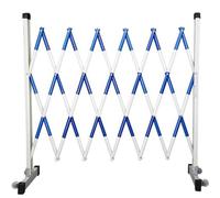 Clôture barricade extensible - Barrière de sécurité rétractable pour chantiers et événements