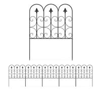 Clôture Bordure De Jardin Dim. Totales 307l X 83h Cm Métal Époxy Noir