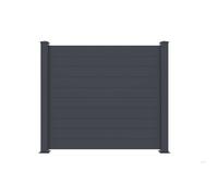 Clôture - Casanoov - NIESEN- 1,9m H.170cm - Gris anthracite - Aluminium