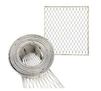 Clôture de barrière en acier inoxydable pour volaille animale - Maille métallique flexible pour décoration de jardin et ferme - Filet de protection multifonction en métal (1,2 x 8 m)