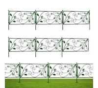 Clôture de barrière pour animaux, petite clôture pour jardin, clôture de jardin décorative, clôture pour chien pour la cour, bordure paysagère, treillis de jardin