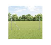 Clôture de champ 1,2x25 m en acier galvanisé 3351346