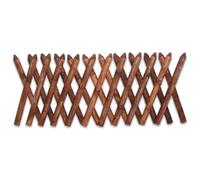 Clôture de chasseur KDI marron 120 x 250 cm - Clôture en bois résistante aux intempéries en provenance du Sauerland - Imprégnée et durable - Lattes de 60 mm d'épaisseur - Délimitation durable et