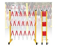 Clôture de circulation extensible, garde-corps de sécurité rétractable, barrière mobile pliable pour cordon de contrôle de zone de construction, 5 m
