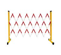 Clôture De Circulation Rétractable, Barrière Sécurité Mobile Portable, Pliante À 270 °, En Tube Télescopique Isolée Fibre Verre, For Chantier Construction, Ascenseur(Red/white,200cm/6.5FT)