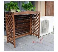 Clôture De Climatisation En Bois, Coque De Poubelle Cachée, Couverture De Climatisation Extérieure En Bois, Présentoir De Plantes De Balcon (Size : 100x43x94cm)