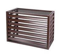 Clôture de climatiseur, cadre extérieur de climatiseur en alliage d'aluminium, housse de protection, masquer la climatisation, étagère de rangement pour présentoir de plantes extérieures (110x60x80(4