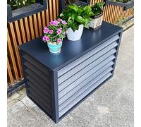 Clôture de climatiseur, clôture de confidentialité à volet en aluminium (100x50x70cm)