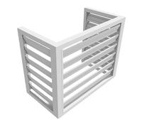 Clôture de climatiseur, clôture de poubelle, Clôture en vinyle, clôture autoportante for poubelle extérieure, cache-poubelle extérieur, clôtures décoratives, panneaux d'intimité for l'extérieur(White,