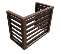 Clôture de climatiseur, clôture de poubelle, Clôture en vinyle, clôture autoportante for poubelle extérieure, cache-poubelle extérieur, clôtures décoratives, panneaux d'intimité for l'extérieur(Bruin,