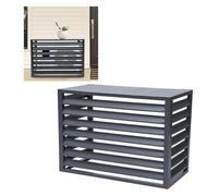 Clôture de climatiseur, clôture de poubelle, Housse de climatiseur et de pompe à chaleur en aluminium, housse de climatisation extérieure, écran de confidentialité décoratif, housse de climatiseur min