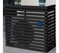 Clôture de climatiseur, couvercles de radiateur à vapeur, housse de protection pour climatiseur, climatiseur extérieur en bois, couvercle de climatiseur en maille, convient pour climatiseur