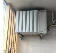 Clôture de climatiseur extérieur, housse de climatisation et séparateur de pompe à chaleur, protection durable et résistante aux intempéries (500 x 500 mm), design esthétique amélioré pour la maison