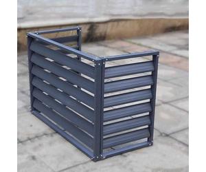 Clôture de climatiseur, housse de protection de condensateur extérieur imperméable à la pluie, couverture de clôture de confidentialité en métal, écrans de poubelle pour l'extérieur, pour les zones r