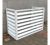 Clôture de Climatiseur pour Unités Extérieures, Couvercle de Clôture de Confidentialité en Métal, Grille de Persiennes Couverture Anti-Poussiè, Housse de Protection Décorative pour Climatisation (Col