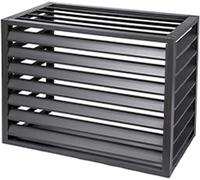 Clôture de confidentialité pour climatiseur, écran décoratif, couvercle de climatiseur et de pompe à chaleur en aluminium, séparateur d'espace à persiennes autoportant pour la protection ext