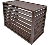 Clôture de confidentialité pour climatiseur, écran décoratif, couvercle de climatiseur et de pompe à chaleur en aluminium, séparateur d'espace à persiennes autoportant pour la protection ext