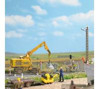 Clôture De Construction Temporaire Pour Chantier OO/HO Échelle Busch 1024