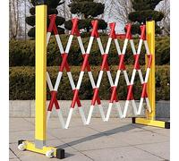 Clôture de contrôle du trafic réglable et extensible, barrière jaune portable de 1,2 m pour une gestion stable de la foule et la sécurité lors d'événements et de chantiers de construction