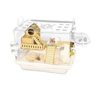 Clôture de hamster transparente - Spacieux Habitat pour animaux de compagnie avec panneaux clairs, idéal pour l'affichage | Airy Rodint Living Box avec accessoires pour gerbles et souris, excellent