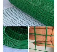 Clôture de jardin 1,5 x 18 m, maille de 3 cm, pliable et découpable, fil galvanisé revêtu de PVC, treillis de protection des plantes, clôture en métal durable pour l'extérieur