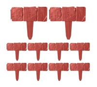 Clôture De Jardin, 10 pièces Bordure extérieure Imitation Pierre, Petits Panneaux De Clôture pour Jardin Extérieur, pour Patio, Porche, Chemin, Pelouse, Cour Et Aménagement