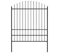 Clôture de Jardin à Dessus en Lance Acier Panneau Ferme Multi-taille vidaXL