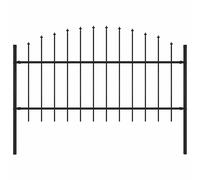 Clôture de Jardin à Dessus en Lance Acier Panneau Ferme Multi-taille vidaXL