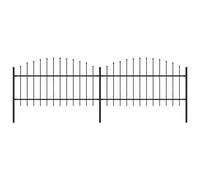 Clôture de Jardin à Dessus en Lance Acier Panneau Ferme Multi-taille vidaXL