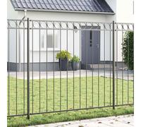 Clôture de Jardin Acier Barrière Frontière Extérieur Multi-taille vidaXL
