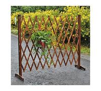 Clôture de jardin autoportante en bois et portail pour animaux domestiques, treillis pour plantes grimpantes d'extérieur pour pelouse, balcon et décoration de cour