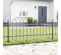vidaXL Clôture de jardin Panneau barrière avec dessus en cerceau Multi-taille