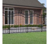 Clôture de Jardin avec Sommet de Lance Noir Extérieur Multi-taille vidaXL