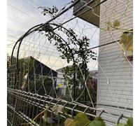 Clôture de jardin avec trou de 10 cm pour plantes grimpantes en acier inoxydable - Protection contre la neige - Pour lapins, chèvres, cerfs - Idéal pour les chantiers de construction