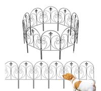 Clôture de Jardin Barrière Animale - Barrière Métal Anti-Rouille Défense Sol,Clôture Extérieure Pour Chien Et Jardin - Pour Pelouse Allée Cour Arrière-cour Chemin Terrasse Balcon Aménagement Paysager