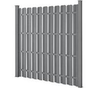 Clôture de Jardin Bois Composite WPC Gris 185 x 193 cm [neu.holz] gris G