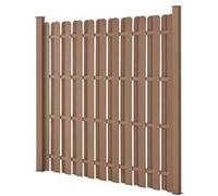 Clôture de Jardin Bois Composite WPC Marron 185 x 193 cm [neu.holz]