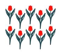 Clôture de jardin, bordure de parterre de fleurs, 15 x 29 cm, 10 panneaux emboîtables en métal, finition revêtue antirouille, utilisée pour les légumes et les animaux domestiques