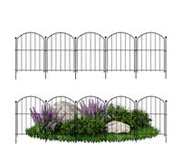 Clôture de jardin, clôture de jardin barrière animale, cadre de clôture antirouille en fil métallique, plaisir décoratif sans clôture, barrière d'animaux pour chiens, cadre de lit de fleur