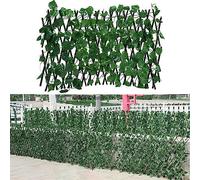 Clôture de jardin - Clôture de jardin - Treillis extensible - Brise-vue - Feuilles de lierre artificielles