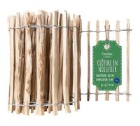Clôture de Jardin - CREATIVE HOME - Bois de Noisetier - Hauteur 50 cm - Longueur 5 m - Espacement 7-9 cm