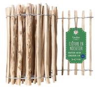 Clôture de Jardin - CREATIVE HOME - Bois de Noisetier - Hauteur 60 cm - Longueur 5 m - Espacement 7-9 cm