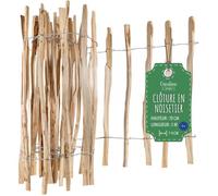 Clôture de Jardin - CREATIVE HOME - Bois de Noisetier - Hauteur 70 cm - Longueur 5 m - Espacement 7-9 cm