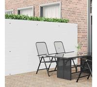 Clôture de jardin double face en PVC - Blanc - 1,8 x 5 m - Brise-vue - Résistant aux UV - Protection contre les intempéries - délimitation de jardin flexible pour balcon et terrasse
